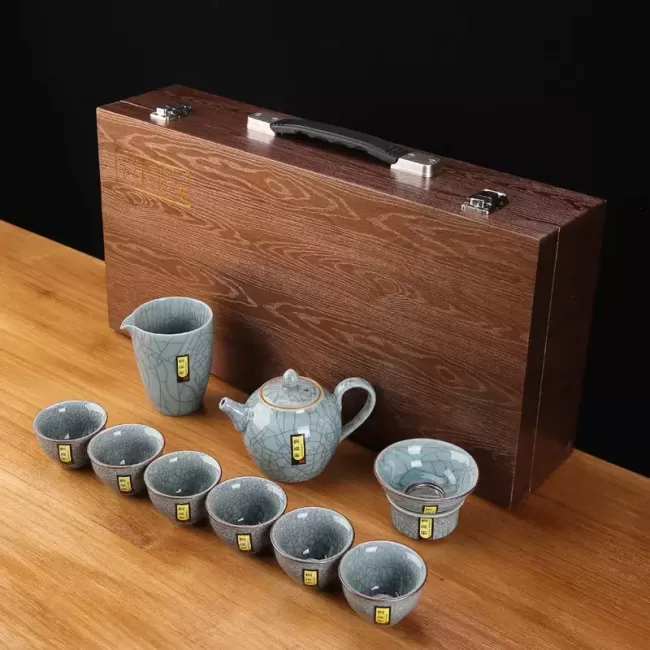 Подарочный набор посуды для чайной церемонии в чемодане Amiro Tea Gift Set ATG-101 - фото