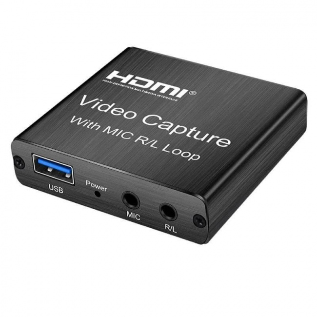 Устройство видеозахвата HDMI 4K Video Capture with MIC R/L Loop - фото3