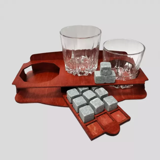 Набор для виски с камнями Amiro Bar Set ABS-08W