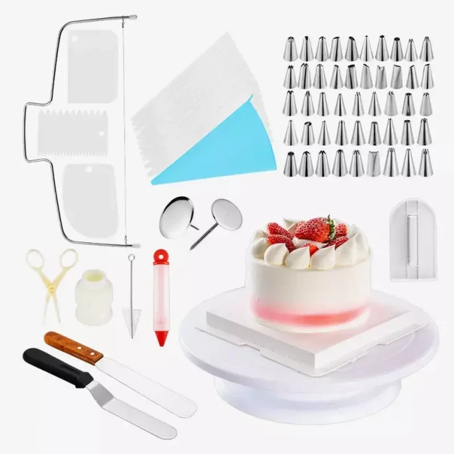 Набор кондитерских инструментов для приготовления и декорирования тортов Amiro Cake Set ACS-073 (73 предмета)