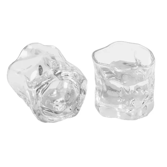 Подарочный набор для виски 2 стакана, подставка с камнями AmiroTrend ABW-311 brown crystal - фото3