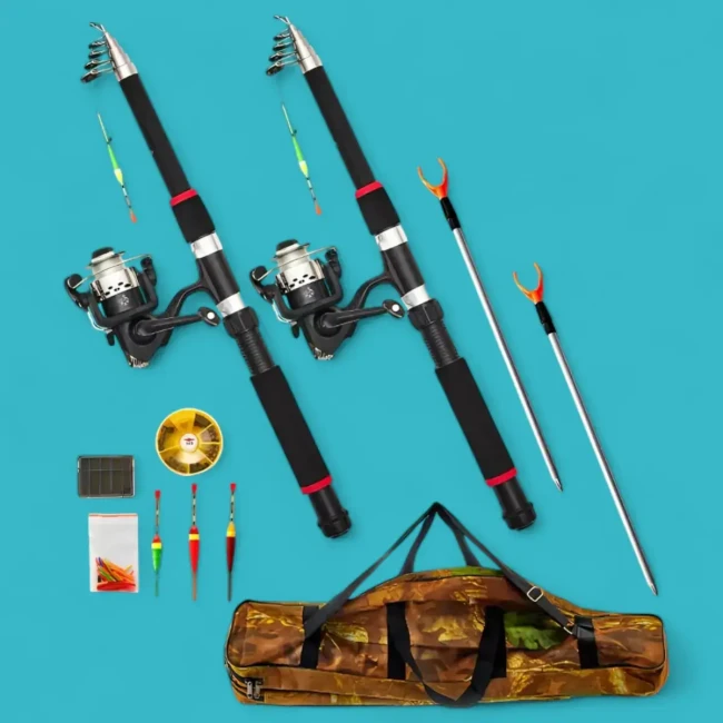 Набор рыбака с двумя удочками Amiro Fisherman Set AFS-105 - фото