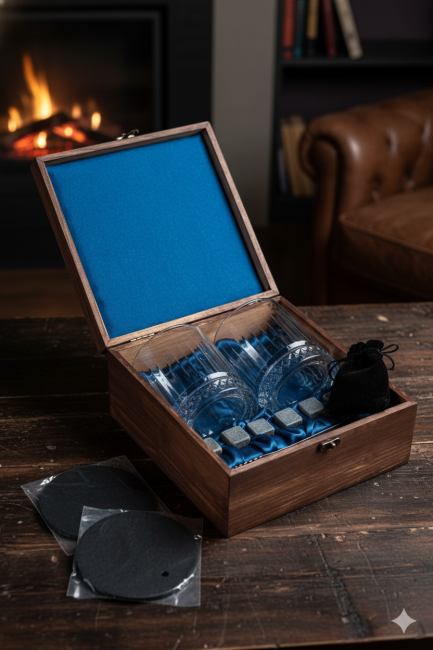 Подарочный набор для виски с камнями AmiroTrend ABW-410 - фото