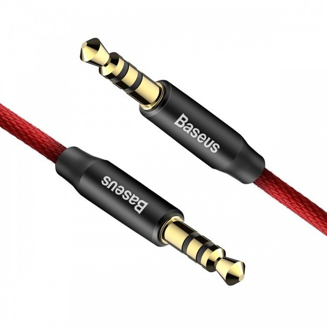 Кабель Baseus Yiven Audio Cable M30 (CAM30-B91) 100см красно-черный - фото3