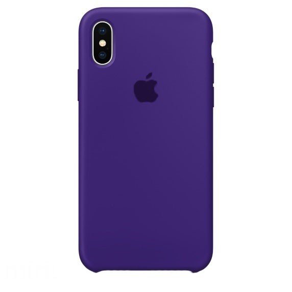 Чехол для Apple Iphone XS Max силиконовый фиолетовый - фото