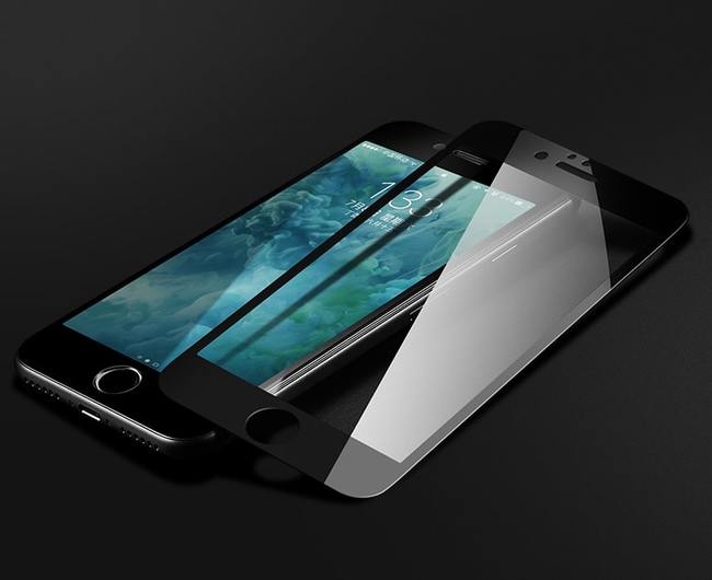 Защитное стекло на весь экран для Apple iPhone 7/8 Monarch PREMIUM черный