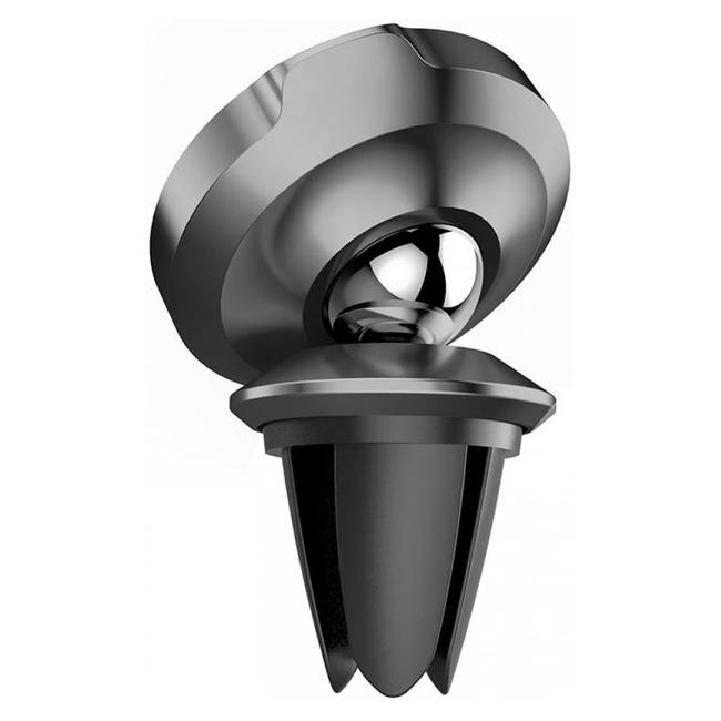 Автомобильный держатель в дефлектор воздуховода Baseus SUER-A01 магнитное крепление черный - фото3