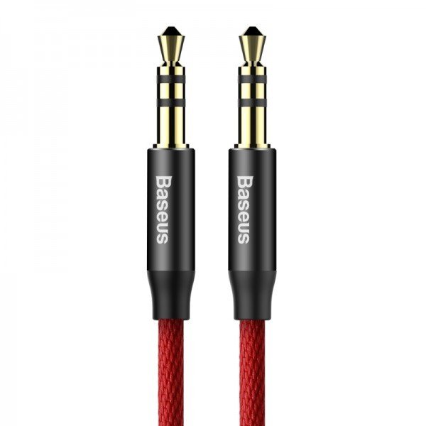 Кабель Baseus Yiven Audio Cable M30 (CAM30-B91) 100см красно-черный - фото