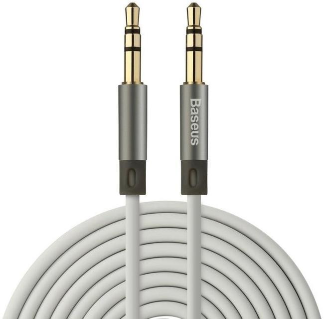 Кабель аудио Baseus Fluency Series AUX Audio Cable 120см серебристый - фото2
