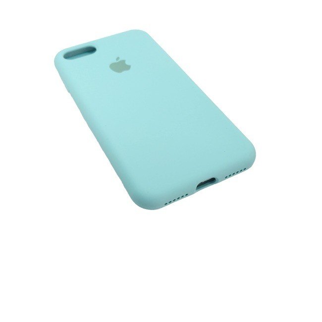 Чехол для Apple iPhone 7/8 силиконовый (закрытый низ) бирюзовый - фото3