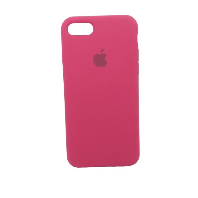 Чехол для Apple iPhone 7/8 силиконовый (закрытый низ) пурпурный - фото