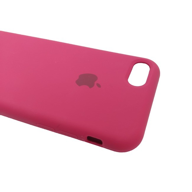 Чехол для Apple iPhone 7/8 силиконовый (закрытый низ) пурпурный - фото5