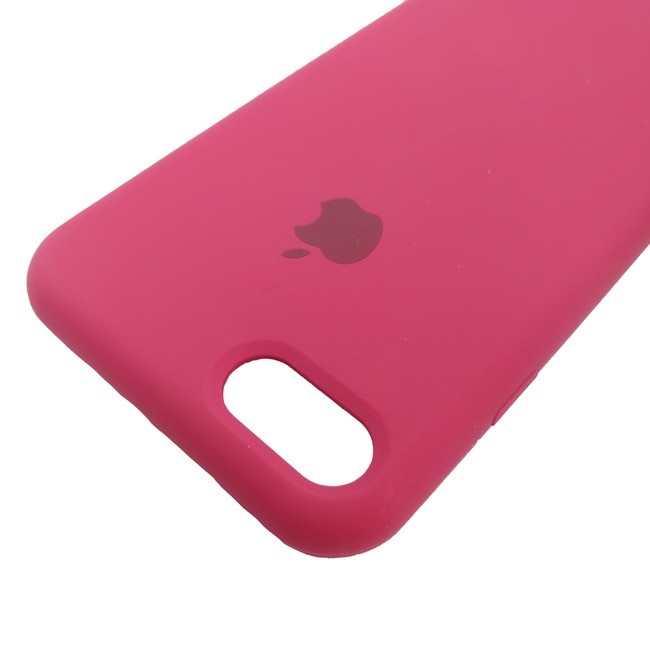 Чехол для Apple iPhone 7/8 силиконовый (закрытый низ) пурпурный - фото6