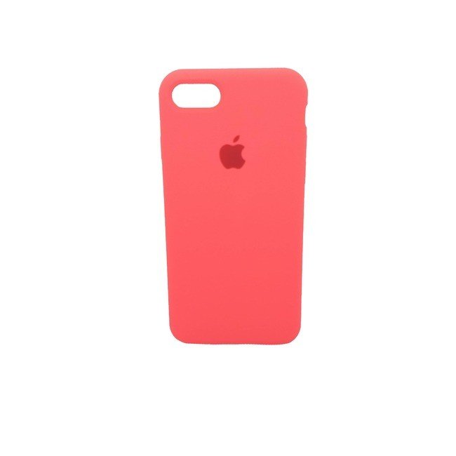 Чехол для Apple iPhone 7/8 силиконовый (закрытый низ) розовый - фото