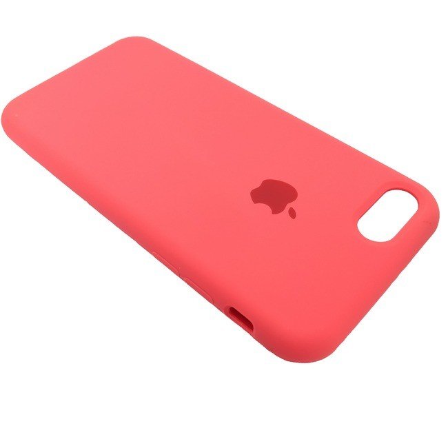 Чехол для Apple iPhone 7/8 силиконовый (закрытый низ) розовый
