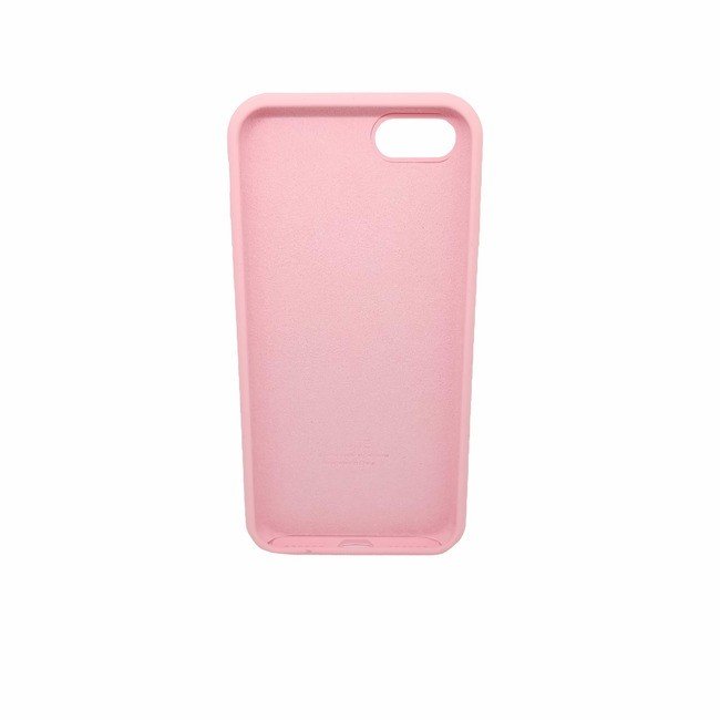 Чехол для Apple iPhone 7/8 силиконовый (закрытый низ) светло-розовый