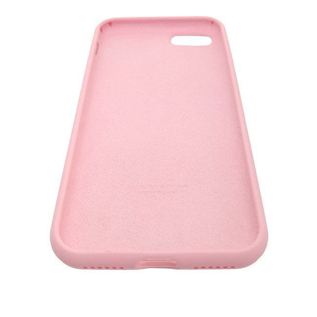 Чехол для Apple iPhone 7/8 силиконовый (закрытый низ) светло-розовый - фото5