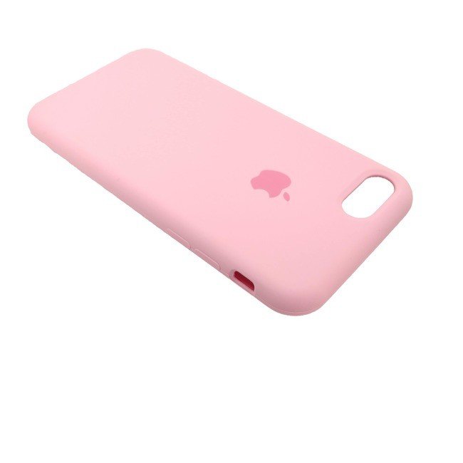 Чехол для Apple iPhone 7/8 силиконовый (закрытый низ) светло-розовый - фото4