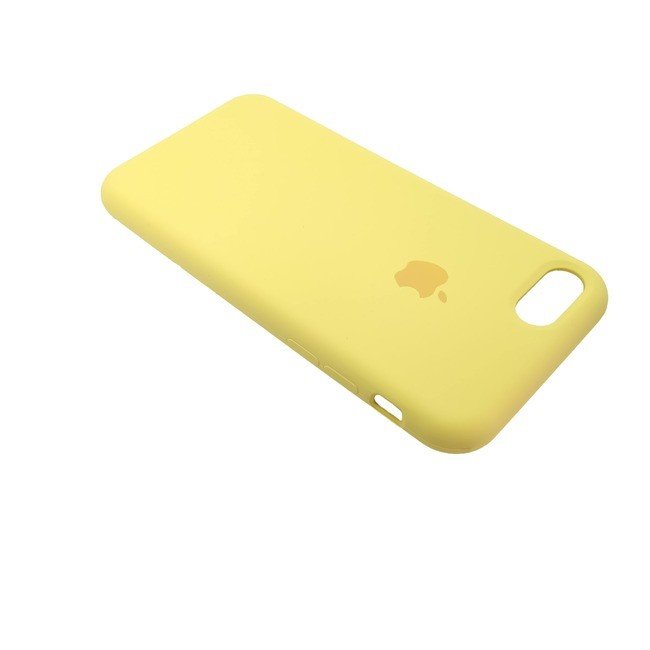 Чехол для Apple iPhone 7/8 силиконовый (закрытый низ) желтый - фото2