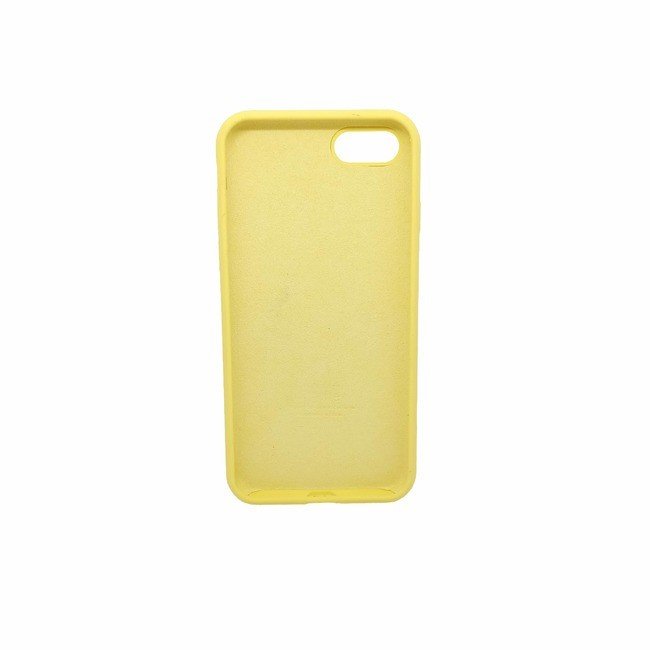 Чехол для Apple iPhone 7/8 силиконовый (закрытый низ) желтый