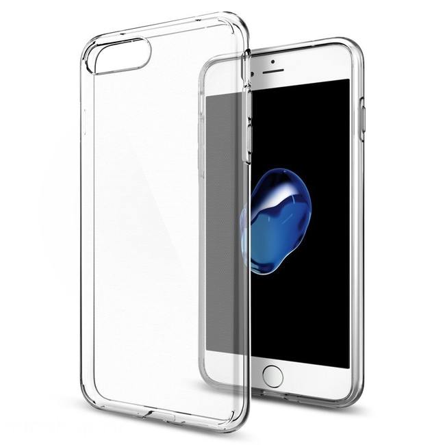Чехол для Apple iPhone 8 Plus/7 Plus гелевый тонкий 0,5mm прозрачный - фото