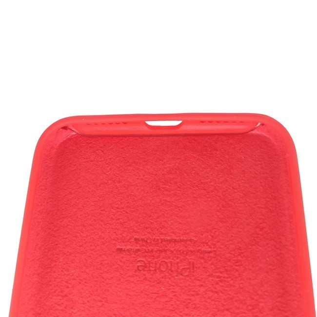 Чехол для Apple iPhone 8 Plus/7 Plus силиконовый (закрытый низ) красный - фото3