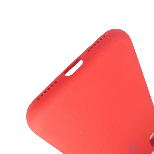 Чехол для Apple iPhone 8 Plus/7 Plus силиконовый (закрытый низ) красный