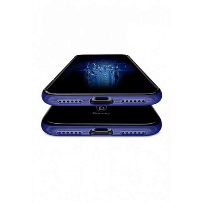 Чехол для Apple iPhone X / Xs гелевый Baseus Armor Case синий - фото2