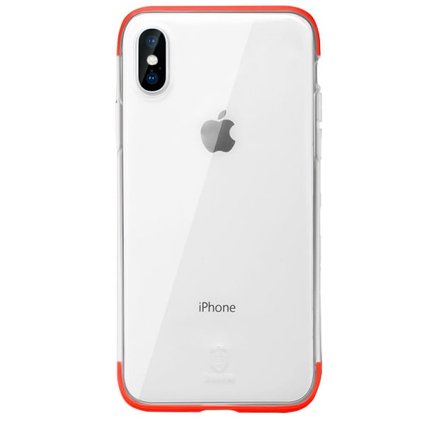 Чехол для Apple iPhone X / Xs гелевый Baseus Armor Case красный - фото