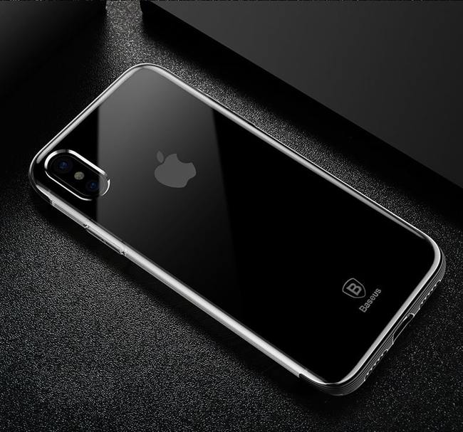 Чехол для Apple iPhone X / Xs гелевый Baseus Armor Case черный - фото