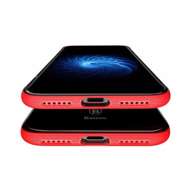 Чехол для Apple iPhone X / Xs гелевый Baseus Armor Case красный - фото3