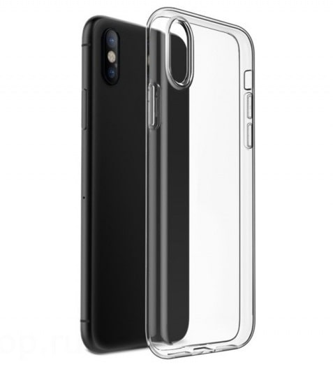 Чехол для Apple iPhone X / Xs гелевый тонкий 0,5mm прозрачный - фото