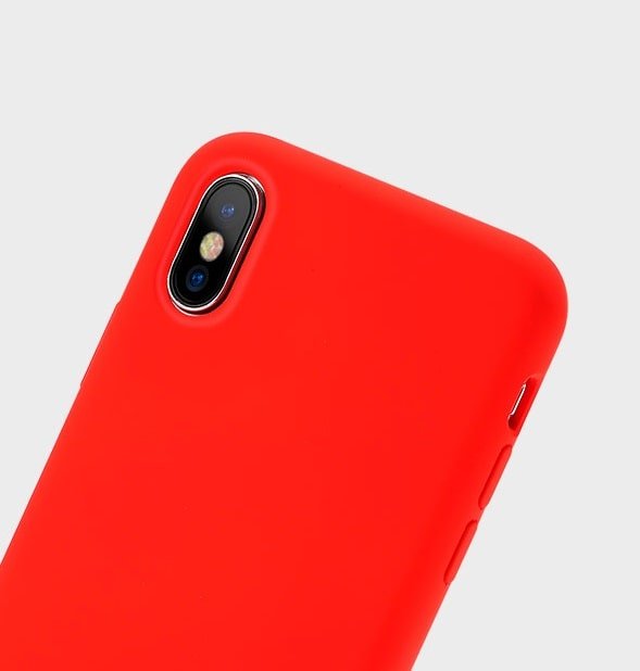 Чехол для Apple iPhone X / Xs силиконовый Remax Kellen красный - фото3