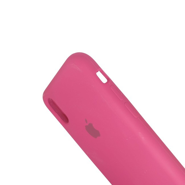 Чехол для Apple iPhone X / Xs силиконовый (закрытый низ) пурпурный