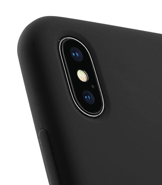 Чехол для Apple Iphone XS Max силиконовый черный - фото2
