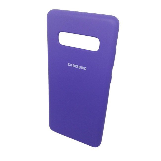 Чехол для Samsung Galaxy S10 Plus силиконовый фиолетового цвета - фото