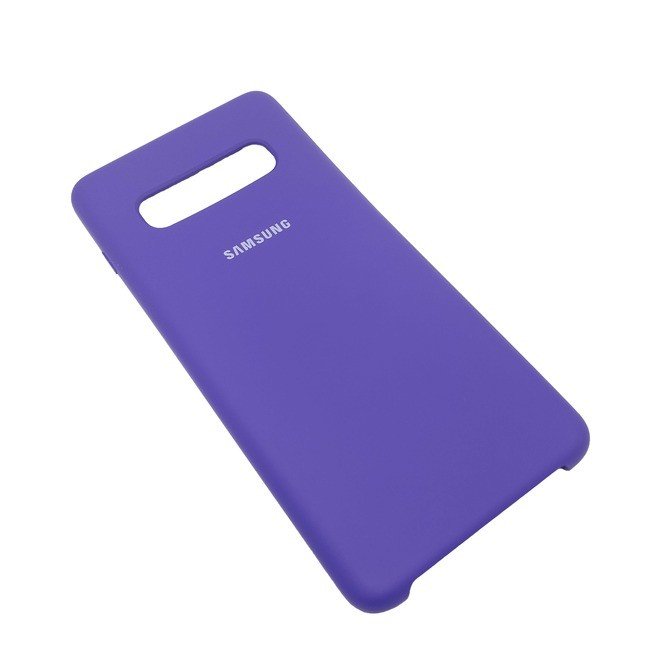 Чехол для Samsung Galaxy S10 Plus силиконовый фиолетового цвета - фото3