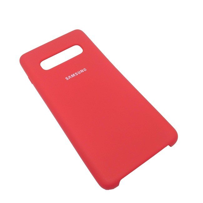 Чехол для Samsung Galaxy S10 Plus силиконовый красного цвета - фото2