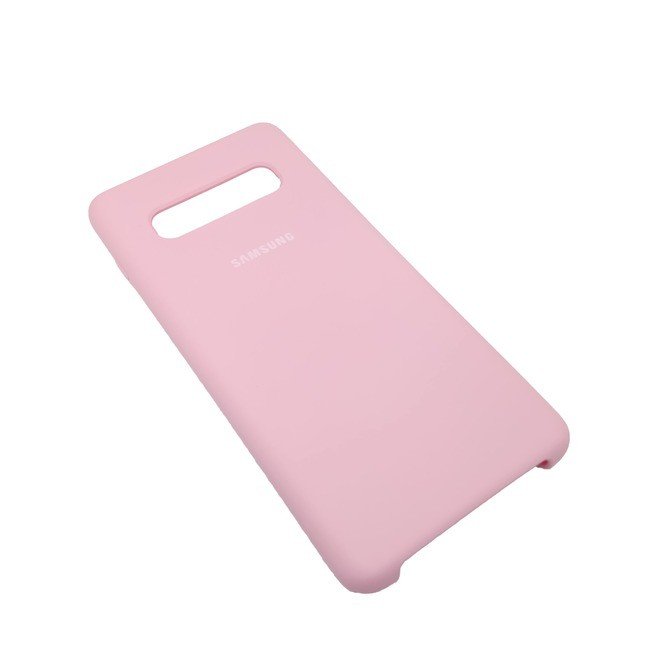 Чехол для Samsung Galaxy S10 Plus силиконовый розового цвета - фото3