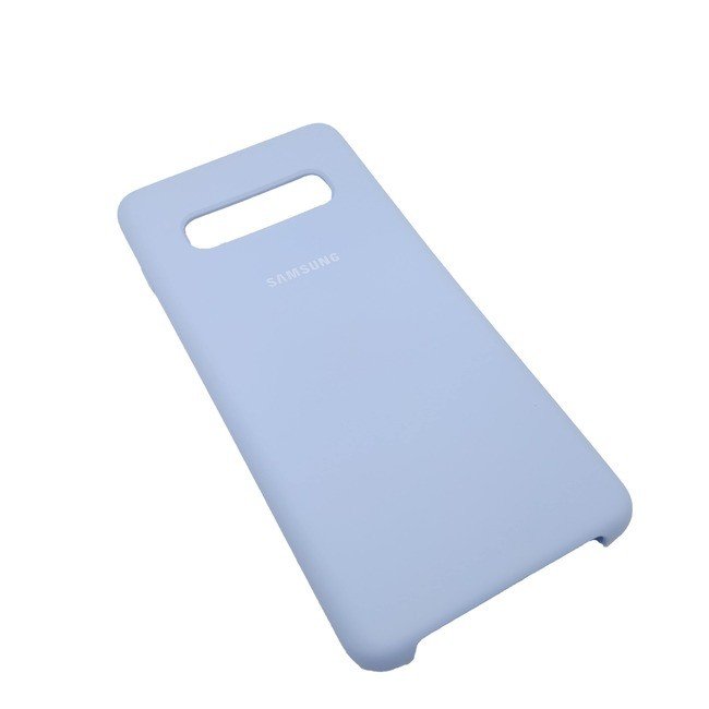 Чехол для Samsung Galaxy S10 Plus силиконовый светло-голубого цвета