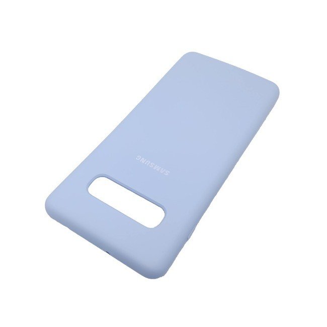 Чехол для Samsung Galaxy S10 Plus силиконовый светло-голубого цвета