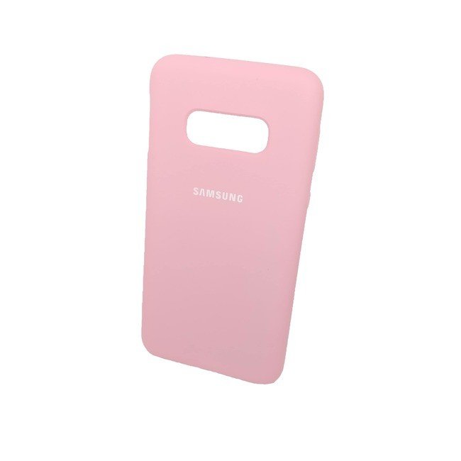 Чехол для Samsung Galaxy S10e силиконовый розового цвета - фото