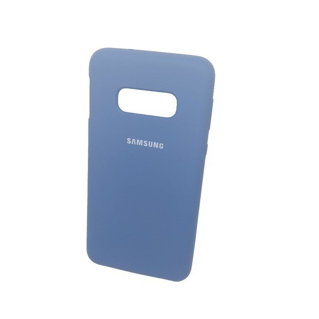 Чехол для Samsung Galaxy S10e силиконовый синего цвета - фото
