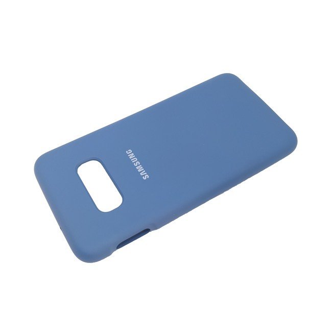 Чехол для Samsung Galaxy S10e силиконовый синего цвета - фото3