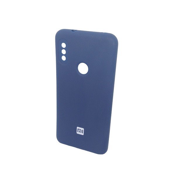 Чехол для Xiaomi Mi A2 Lite силиконовый Case Slim темно-синего цвета - фото