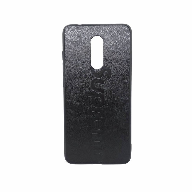 Чехол для Xiaomi Redmi 5 гелевый с тиснением черный - фото
