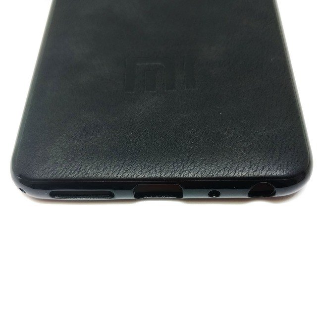 Чехол для Xiaomi Redmi Note 5 Pro гелевый с тиснением черный - фото3