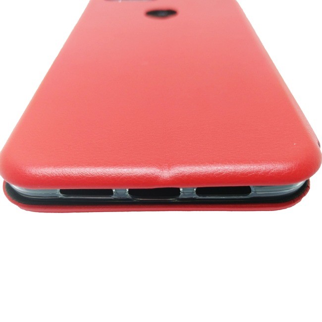 Чехол-книга для Xiaomi Mi8 Lite на силиконовой основе красный