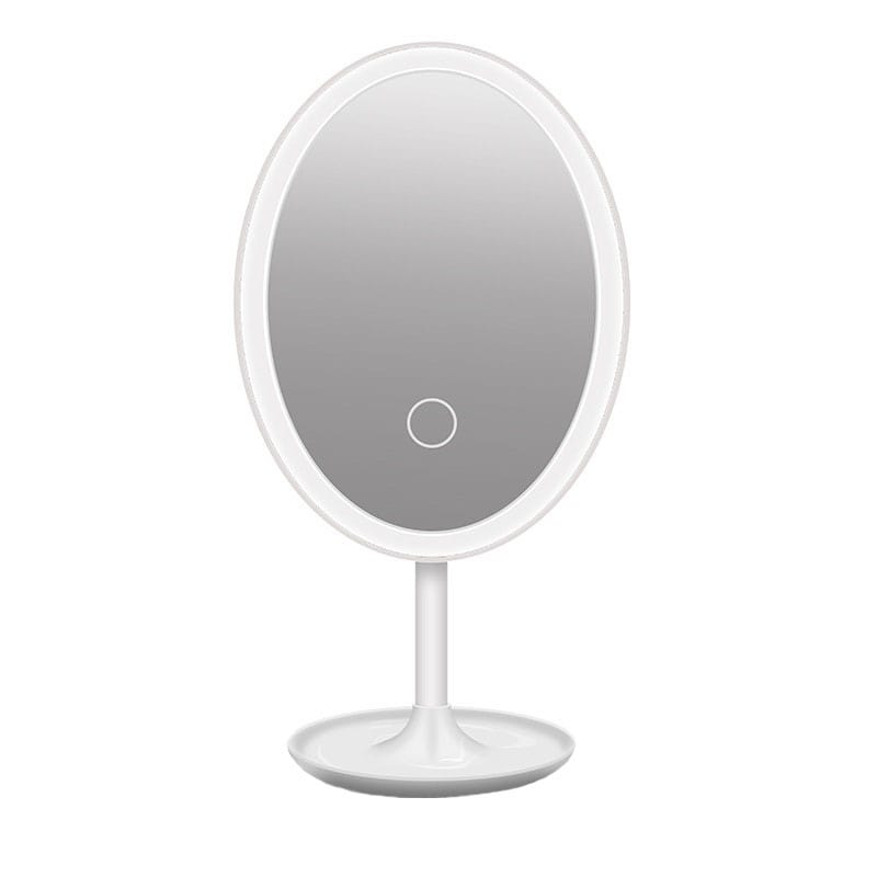 Настольное зеркало для макияжа с подсветкой ShineMirror TD-015 белого цвета - фото
