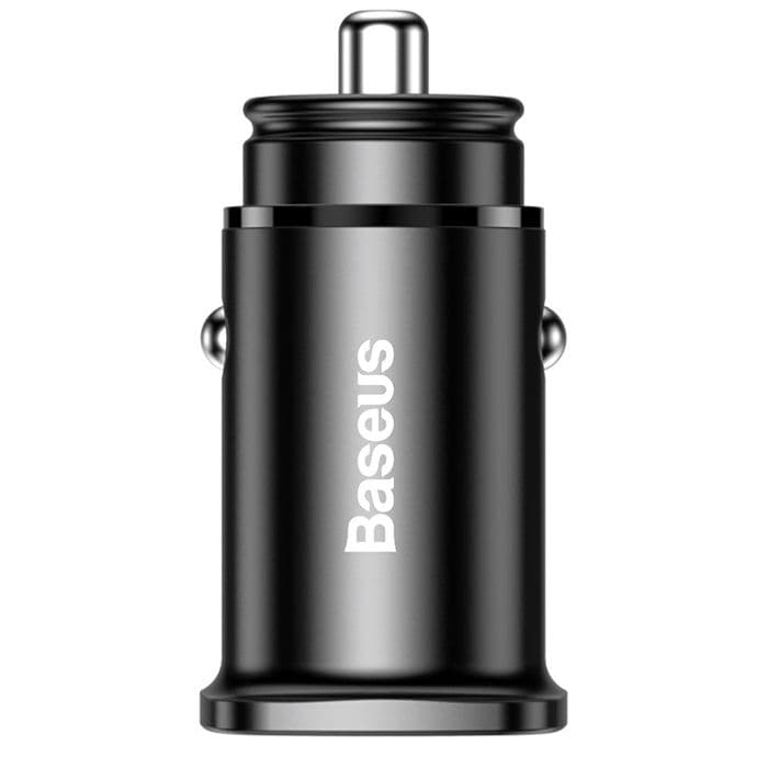 Автомобильное зарядное устройство Baseus BS-C15C USB+TYPE-C (CCALL-AS01) черное - фото